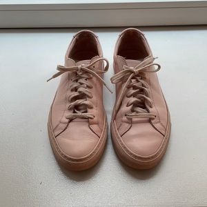 Womens leather common project sneakers